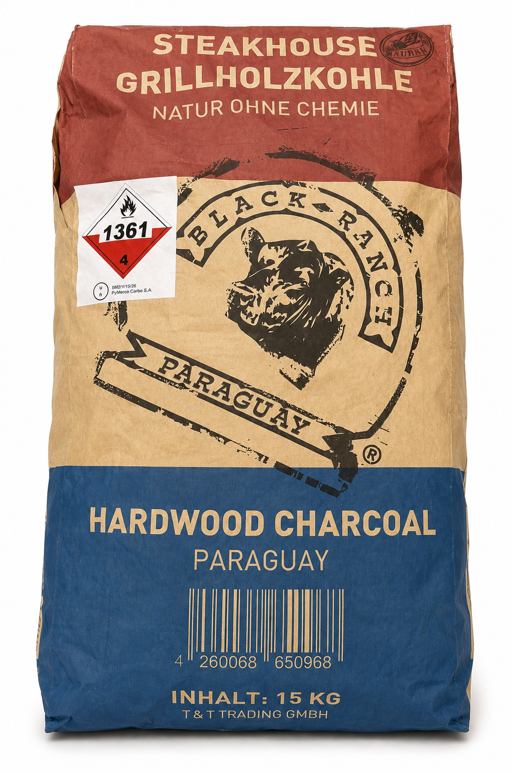 Balck Ranch quebracho paraguay 15 kg premium grillkol